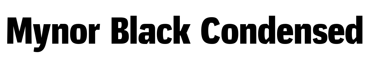 Mynor Black Condensed